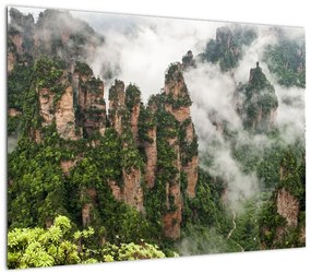 Obraz na szkle - Zhangjiajie National Park, Chiny (70x50 cm)
