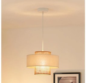 Brilagi - Lampa wisząca DALLAS 1xE27/15W/230V pr. 30 cm brąz/krem/biały