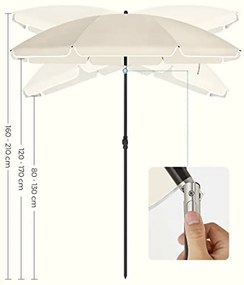 Parasol ogrodowy SOMBRILLA 160 cm, beżowy