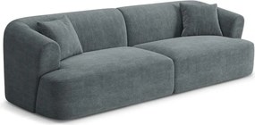 Ciemnoszara sztruksowa sofa 255 cm Campi – Cosmopolitan Design