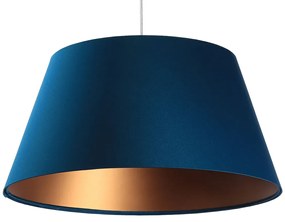 Granatowa lampa wisząca dzwon glamour - S406-Ohra