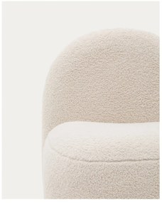 Biały fotel dziecięcy z materiału bouclé Bucky – Kave Home