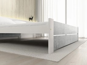 Łóżko IKAROS DOUBLE 120 x 200 cm, beton/biała Stelaż: Bez stelaża, Materac: Bez materaca