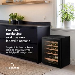 Klarstein Bevora 43cm 20 Butelek Winiarka Wolnostojąca Czarny