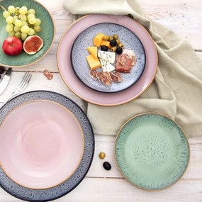 Orion Zestaw ceramicznych talerzy deserowych Glaze zielony 20,5 cm, 6 szt.