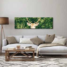 Obraz - szczegół głowy jelenia (170x50 cm)