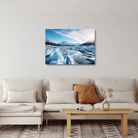 Obraz na szkle - Formacje lodowcowe (70x50 cm)