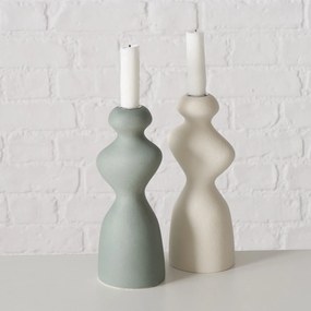 Świecznik ceramiczny o nieregularnym kształcie  MORANA, 22 cm