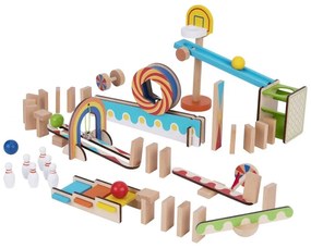 Tooky toy tor kulkowy kulodrom domino