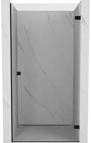 Mexen Lunar-B drzwi prysznicowe uchylne prawe 70 cm, transparent, czarne - 832-070-000-70-00-P