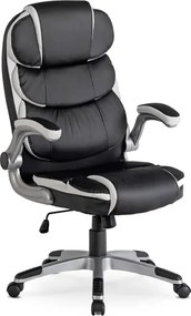 Czarny fotel obrotowy P8-G53