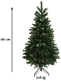 Sztuczna choinka Nordmann z metalowym stojakiem, w 4 wielkościach-180 cm