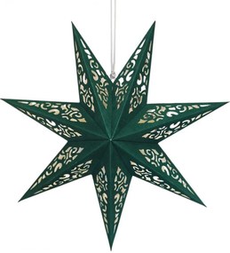 Świąteczna papierowa gwiazda siedmioramienna STARLET DELUXE 35 cm, zielona