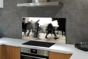 Panel nad Blat Kuchenny Tłum Ludzi w Metropolii