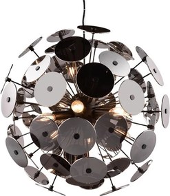 Lampa wisząca w kolorze matowej czerni Discalgo – Trio