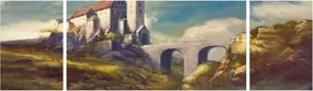 Obraz - Średniowieczny zamek (170x50 cm)