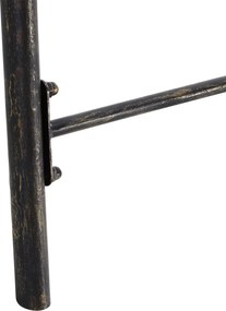 Outsunny Huśtawka Ogrodowa Ławka w Stylu Vintage, Design w Odcieniach Mosiądzu, 167 cm x 123 cm x 175 cm