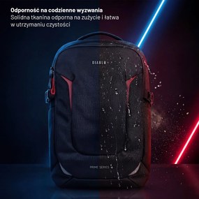 Plecak młodzieżowy wielofunkcyjny Diablo Prime Burned Black