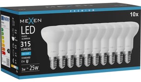 Mexen Nova 10x żarówka LED E14, R50, 3W, Zimna - 6500K, 315 lm - L103-E14-0365-01x10