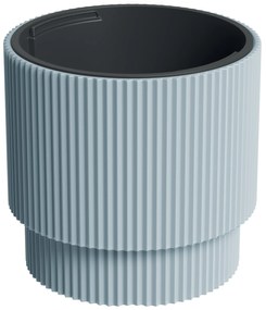 Donica ogrodowa z wkładem Milly  30 x 30 x 28,5 cm jasnoszary PROSPERPLAST