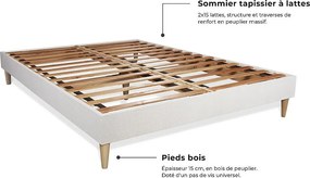 Kompletny zestaw lózka - materac 160x200 cm + Sprezyna skrzyniowa z listwami (w zestawie) + 2 poduszki Koldra - Windsor