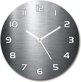Zegar szklany okrągły Metalowe tło
