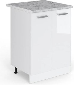 Szafki kuchenne biały wysoki połysk 60x60x81.6 r-line