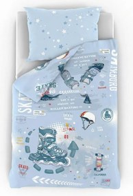 Dziecięca pościel bawełniana Skate, 140 x 200 cm, 70 x 90 cm, 140 x 200 cm, 70 x 90 cm