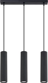 Czarna Potrójna Lampa Wisząca M0-T42