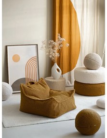 Brązowy dziecięcy worek do siedzenia z materiału bouclé Chair – Wigiwama