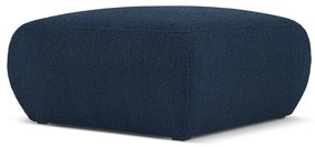 Ciemnoniebieski puf z materiału bouclé Molino – Micadoni Home