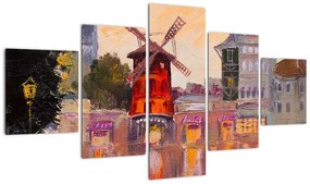 Obraz - Moulin Rouge, Paryż, Francja (125x70 cm)