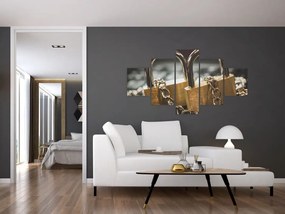 Obraz dwóch zamków (125x70 cm)