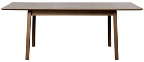Brązowy rozkładany stół z blatem w dekorze dębu 95x200 cm Bari – Unique Furniture