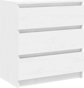 Biała sosnowa komoda z 3 szufladami C0-P41