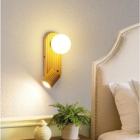 Brilagi - Kinkiet punktowy MODERN WOOD 1xG9/5W/230V+1xGU10/8W drewno