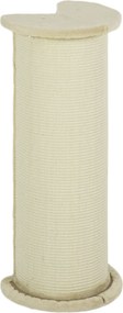 PawHut Drapak Narożny dla Kotów Oszczędność Miejsca Kremowy 35x35x85cm Idealny do Małych Mieszkań | Aosom PL