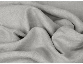 Pościel z mieszanki bawełny i lnu, szary, 220 x 200 cm, 2x 70 x 80 cm