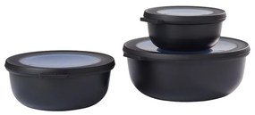 Pojemniki na żywność 3 szt. Nordic black – Mepal