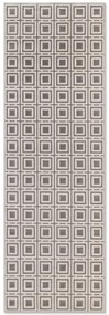 Dywan nowoczesny Perles Romby szaro-kremowe 80 cm x 240 cm