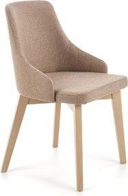 Wygodne krzesło na drewnianych nogach w kolorze dąb sonoma Toledo Halmar