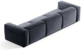 Szaroniebieska sztruksowa sofa 364 cm Bergano – Cosmopolitan Design