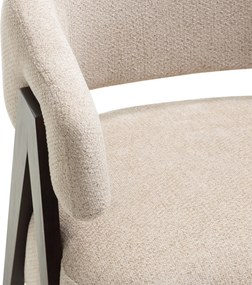 Promocja Beżowy designerski fotel MIZU II. jakość