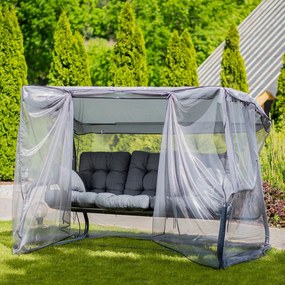 Huśtawka ogrodowa z moskitierą Celebes Plus H024-07PB PATIO