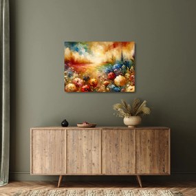 Obraz na szkle - Kolorowa łąka (70x50 cm)