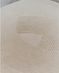 Kremowy wełniany dywan tkany ręcznie 160x230 cm Domm – Kave Home