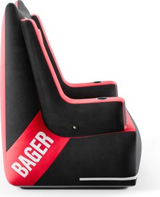 Dmuchany fotel do grania na konsoli Diablo Bager, kolor czarno-czerwony