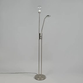 Nowoczesna lampa stojąca ze stali, z możliwością ściemniania - Luxor