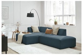 Ciemnoniebieski narożnik modułowy (lewostronny/w kształcie litery L) Megeve – Bobochic Paris
