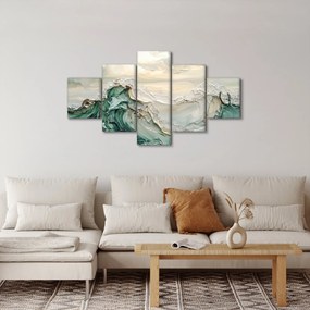 Obraz - 3D abstrakcja morza (125x70 cm)